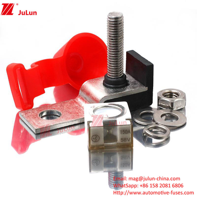 2-موقعیت ترمینال 60A-300A نگهدارنده فیوز واحد استود M8 فشرده با کیفیت باتری فیوز