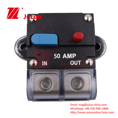 RV EV AV می تواند به صورت دستی دکمه کمربند محافظت از جریان بیش از حد را تنظیم کند 150A 12V جدا کردن سوئیچ