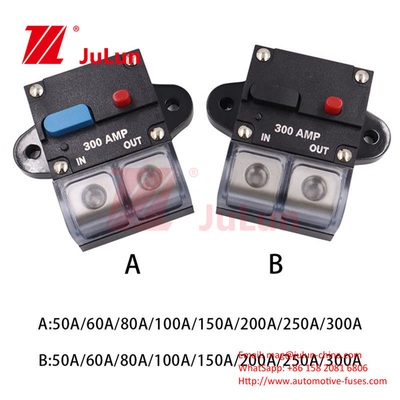 300A 48VDC قطع کننده مدار چندگانه محافظ فشار بالا محافظ اضافه بار خودرو صوتی 100A بازیافت کننده قطع کننده مدار