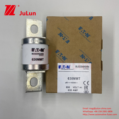 فیوزهای اتومبیل سرامیکی 690 ولت M6/M8 Twin Flat Plate Bolt Type 0.43kg راه حل فیوز های سنگین