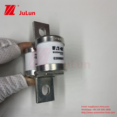 BUSSMANN 630MMT 690V مس سرامیکی دوقلو صفحه مسطح بولت نوع فیوز برای خودرو