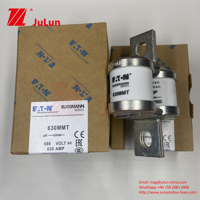 BUSSMANN 630MMT 690V 630A مس سرامیکی دو صفحه تخت نوع بولت فیوز خودرو توسط BUSSMANN