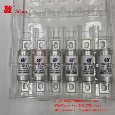 فیوزهای اتومبیل سرامیکی 750VDC RS308 HB 4G دمای بالا 10A 20A 25A 30A 40A 50A 63A 80A 100A فیوز 750VDC