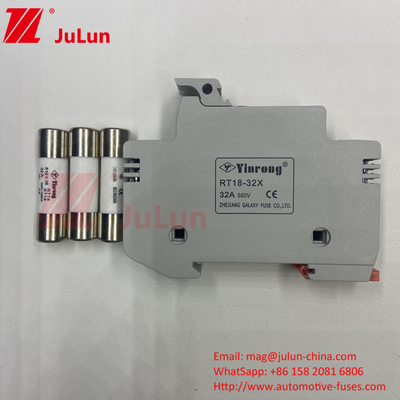 کارخانه حرفه ای BYPV-18 1pole 16a 1000v Dc Din Rail Fuse Holder با 1500v Dc فیوز برای خورشیدی