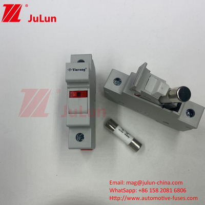 حفاظت خورشیدی خورشیدی RT18-32 15A 20A 32A نگهدارنده فیوز با شاخص LED برای S