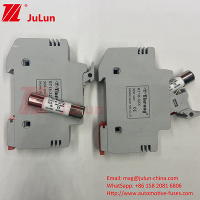 10A-63A فیوز استوانه ای برای حفاظت از سیستم انرژی خورشیدی فیوز خورشیدی DC 1000V PV 6A 10A 15A 20A 25A 30A ولتاژ بالا