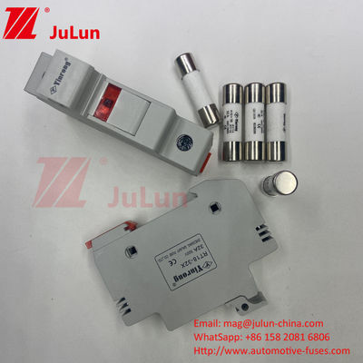 اینورتر خورشیدی PV فیوز استوانه ای. دارنده فیوز 1000V DC دارنده فیوز برای سیستم پنل خورشیدی 25A 32A AC
