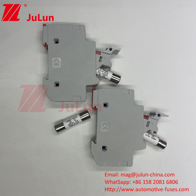 نگهدارنده فیوز خورشیدی 20A با فیوز برای جعبه اتوبوس خورشیدی Nqqk RT16D-00 TPS جریان DC 80V 250A فیوز انرژی خورشیدی