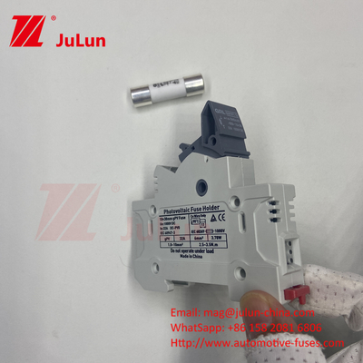 فيوز خورشیدی خورشیدی Mersen فیوز 10a 1000v سرعت بالا 32a 1000vdc 22*58mm DC1000V فیوز دین ریل فیوز حامل