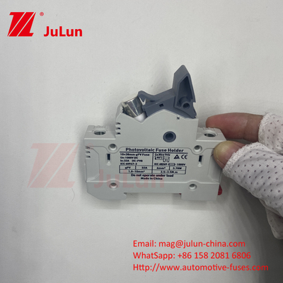 AC RT18-32X نگهدارنده فیوز فوزیبل ها جعبه پایه 10x38MM 500V سرامیک سریع RO15 RT18 DIN Rail Moun نگهدارنده فیوز تک