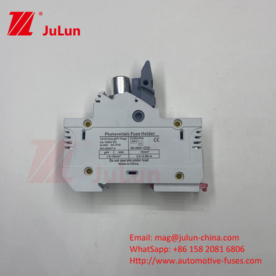 فیوز خورشیدی PV با عنصر فیوز نقره ای مواد 32A 3P 10 * 38 1000VDC