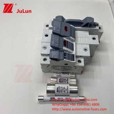 10*38mm gPV 1000VDC 32A FUSE Din راهنمای نگهدارنده فیوز برای نصب آسان و ایمن