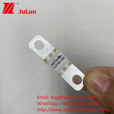 A121601-250A A121601-200A ASTM فیوز تیغه اتومبیل مس برای باتری ذخیره انرژی الکتریکی با جریان بالا