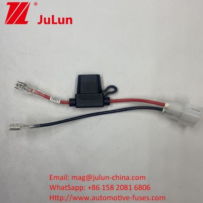 نگهدارنده فیوز 8AWG Inline Blade 30A کابل سرب سیم نگهدارنده فیوز 8AWG Inline Blade کابل سرب سیم اصلی 50 آمپر پلگ سبک اتصال برق به 8mm حلقه ترمینال اصلی 50 آمپر پلگ سبک