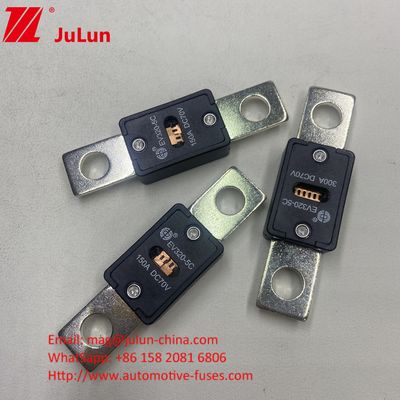 EV320-5C 200A 70VDC فیوز شارژ سریع خودروهای الکتریکی 68*19*10mm فاصله سوراخ 51mm