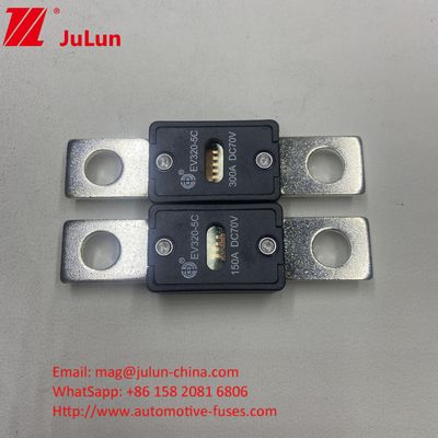 فیوز های تیغه خودرو EV320-3X-150A 70VDC بولت M8 حالت نصب برای خودرو اتومبیل