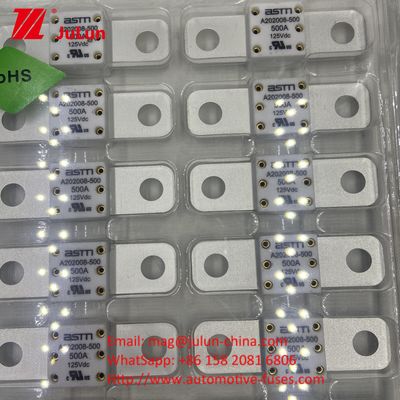 125VDC A202008 350A 125VDC ASTM ولتاژ نامشخص فيوز های سرامیکی خودرو برای سیستم کشش EV