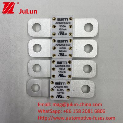 بولت سرامیک 200A 125VDC باتری فیوز ماشین سفید عملکرد تضمین شده
