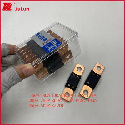 فیوز خودروهای الکتریکی MEGA برای کشتی ها 32VDC 0298200.ZXEH بولت بزرگ در جعبه 0298 حامل فیوز ماشین