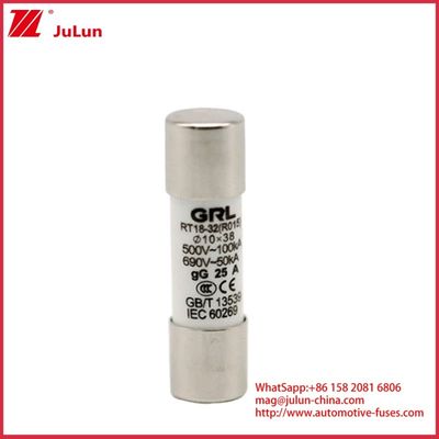 15A 1000VDC فیوز لینک GPV خورشیدی DC فیوز 10 * 38mm 32A درجه بندی برای حفاظت الکتریکی در سیستم های PV برای استفاده با خانه فیوز