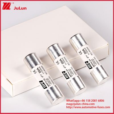 20A 1000DC 10*38 فيوز gPV سرامیکی ولتاژ نامی حامل فيوز لوله ای فتوولتائیک ولتاژ بالا