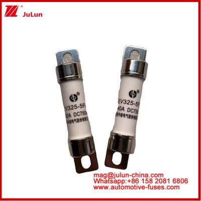 فیوز لوله ای EV325-5FL 40A 750VDC برای وسایل نقلیه الکتریکی با نصب 15 * 51mm Light Bolt و ثابت زمان 2 ± 0.5ms