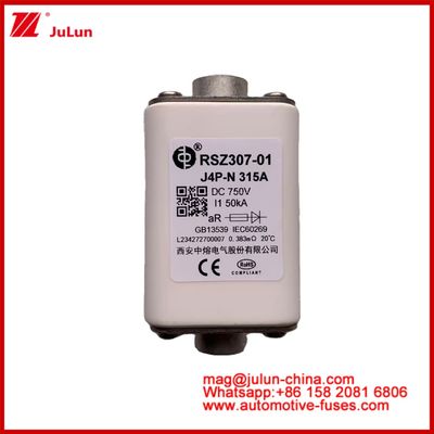 مربع سرامیک RSZ307-01 J4P-N 315A 750VDC 50KA شارژر سیم آلات خودرو تجهیزات نوع اتصال بولت