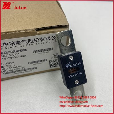 EV320-5C 5X 300A 125A DC70V فیوز های خودروهای الکتریکی برای برنامه های کاربردی و راه حل های برق در اروپا منطقه فروش