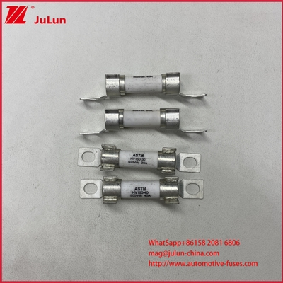 وسایل نقلیه الکتریکی (HEV) ولتاژ نامی / رتبه قطع DC500V/20KA ASTM HV150 30A 20A DC500V 20KA فیوز پیچی با حفاظت