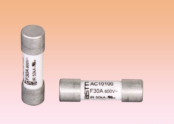 فیوز سرامیکی ولتاژ بالا CCC 600VAC / DC 10x38mm